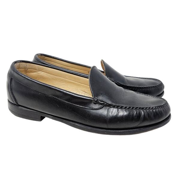 Cole Haan 10.5 Black Leather Loafer Slip On Career Classic Professional main image 5
